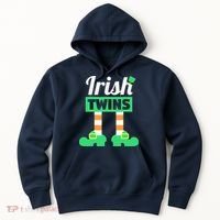 Irish Twins Tee Funny Matching St Patricks Day Twins Hoodie thumb 0