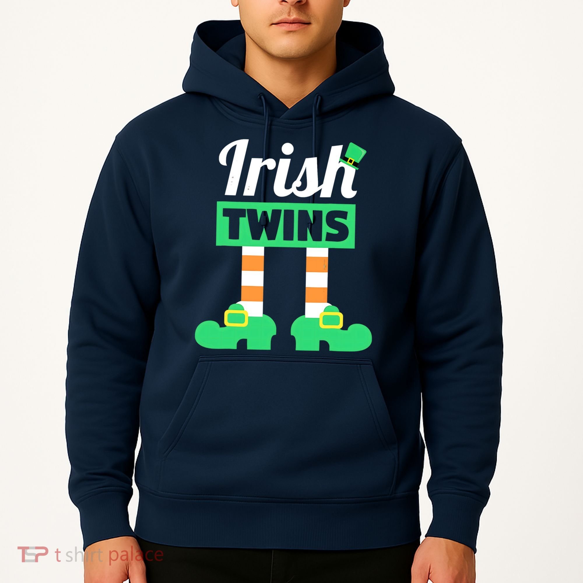 Irish Twins Tee Funny Matching St Patricks Day Twins Hoodie