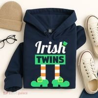 Irish Twins Tee Funny Matching St Patricks Day Twins Hoodie thumb 4