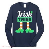Irish Twins Tee Funny Matching St Patricks Day Twins Long Sleeve Shirt thumb 0