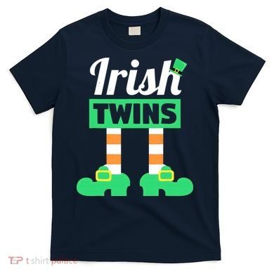 Irish Twins Tee Funny Matching St Patricks Day Twins T-Shirt