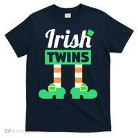 Irish Twins Tee Funny Matching St Patricks Day Twins T-Shirt thumb 0