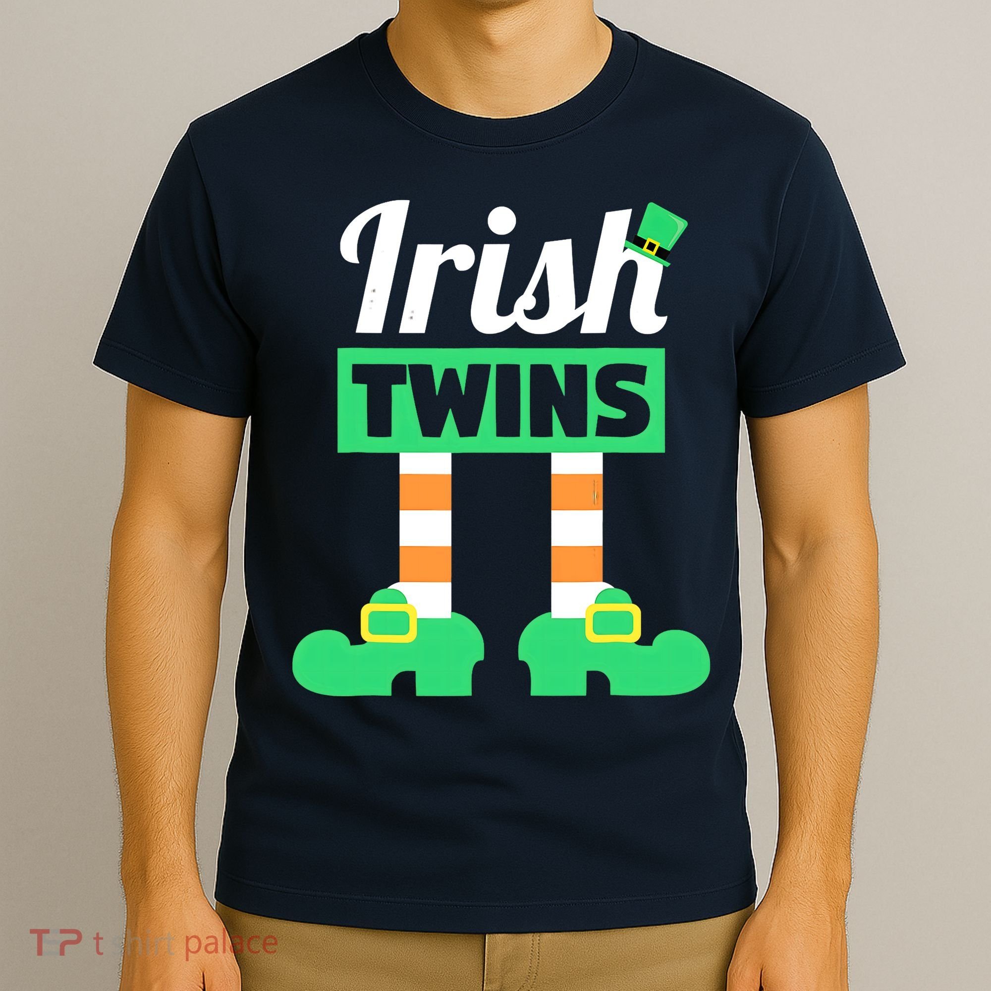 Irish Twins Tee Funny Matching St Patricks Day Twins T-Shirt