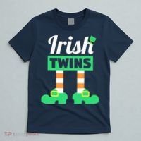 Irish Twins Tee Funny Matching St Patricks Day Twins T-Shirt thumb 5