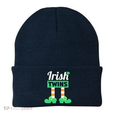 Irish Twins Tee Funny Matching St Patricks Day Twins Beanie