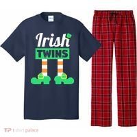 Irish Twins Tee Funny Matching St Patricks Day Twins Pajama Set thumb 0