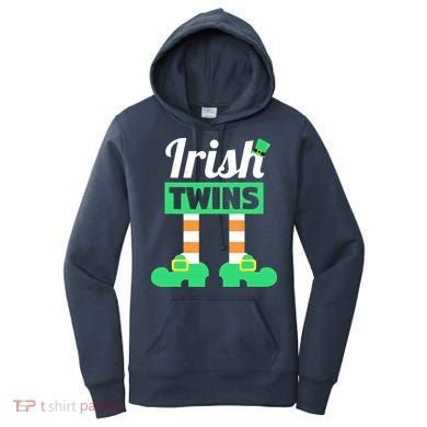 Irish Twins Tee Funny Matching St Patricks Day Twins Women's Hoodie