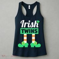 Irish Twins Tee Funny Matching St Patricks Day Twins Women's Tank Top thumb 3