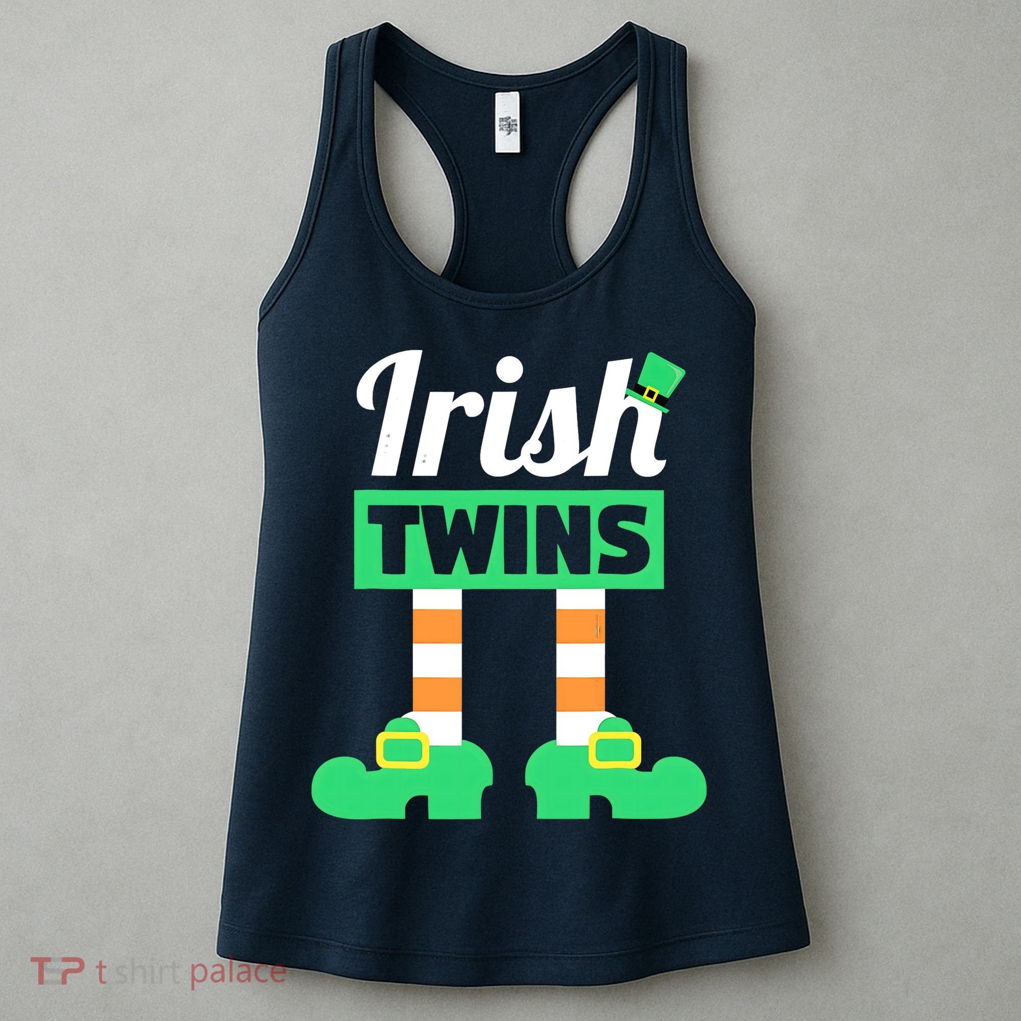 Irish Twins Tee Funny Matching St Patricks Day Twins Women's Tank Top