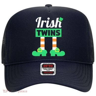 Irish Twins Tee Funny Matching St Patricks Day Twins Hat