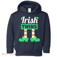 Irish Twins Tee Funny Matching St Patricks Day Twins Toddler Hoodie thumb 0