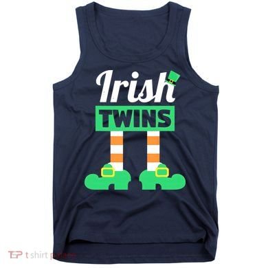 Irish Twins Tee Funny Matching St Patricks Day Twins Tank Top