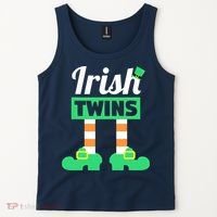 Irish Twins Tee Funny Matching St Patricks Day Twins Tank Top thumb 2