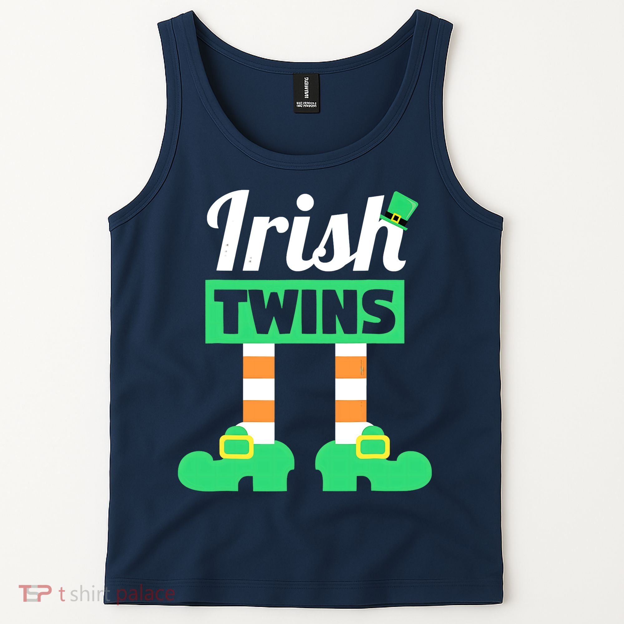 Irish Twins Tee Funny Matching St Patricks Day Twins Tank Top