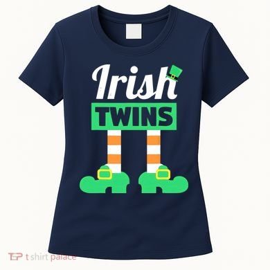 Irish Twins Tee Funny Matching St Patricks Day Twins Women's T-Shirt