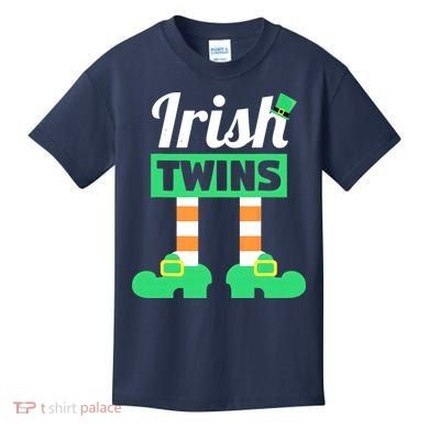 Irish Twins Tee Funny Matching St Patricks Day Twins Kids T-Shirt