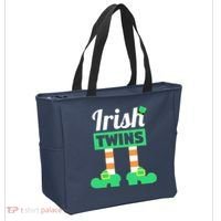 Irish Twins Tee Funny Matching St Patricks Day Twins Tote Bag thumb 2