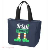 Irish Twins Tee Funny Matching St Patricks Day Twins Tote Bag thumb 3