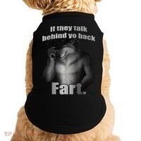 If They Talk Behind Your Back Fart Doggie Tank thumb 0