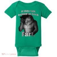 If They Talk Behind Your Back Fart Baby Bodysuit thumb 0