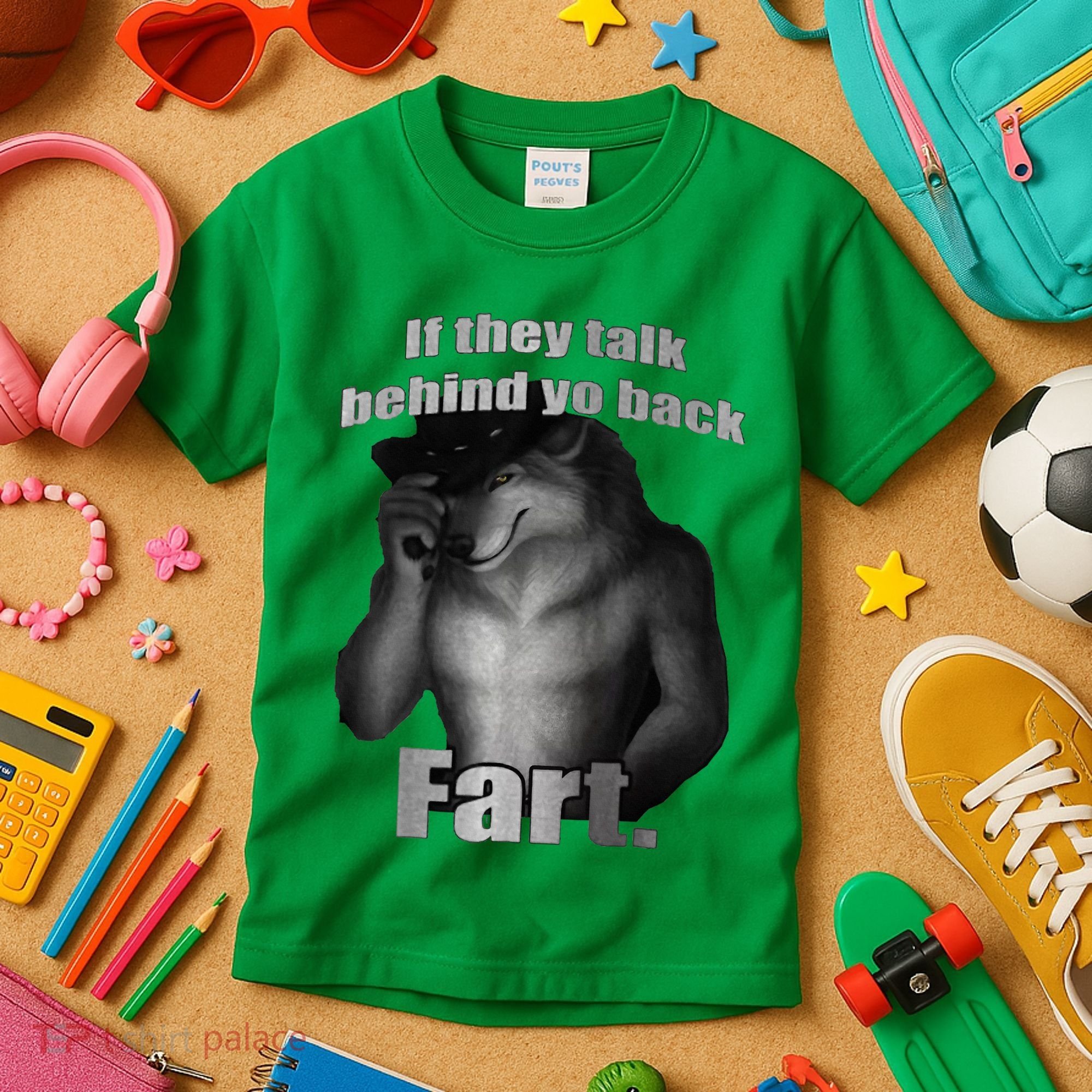 If They Talk Behind Your Back Fart Kids T-Shirt