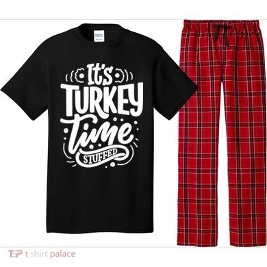 It's Turkey Time Stuffed Thanksgiving Pajama Set