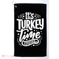 It's Turkey Time Stuffed Thanksgiving Golf Towel thumb 0