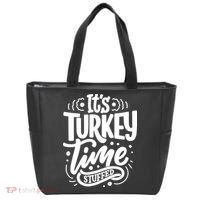 It's Turkey Time Stuffed Thanksgiving Tote Bag thumb 0