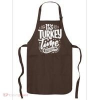 It's Turkey Time Stuffed Thanksgiving Apron thumb 0