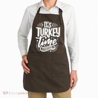 It's Turkey Time Stuffed Thanksgiving Apron thumb 2