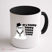 Its Tricky Tricky Tricky Ghost Boo Its Tricky Halloween Coffee Mug thumb 1
