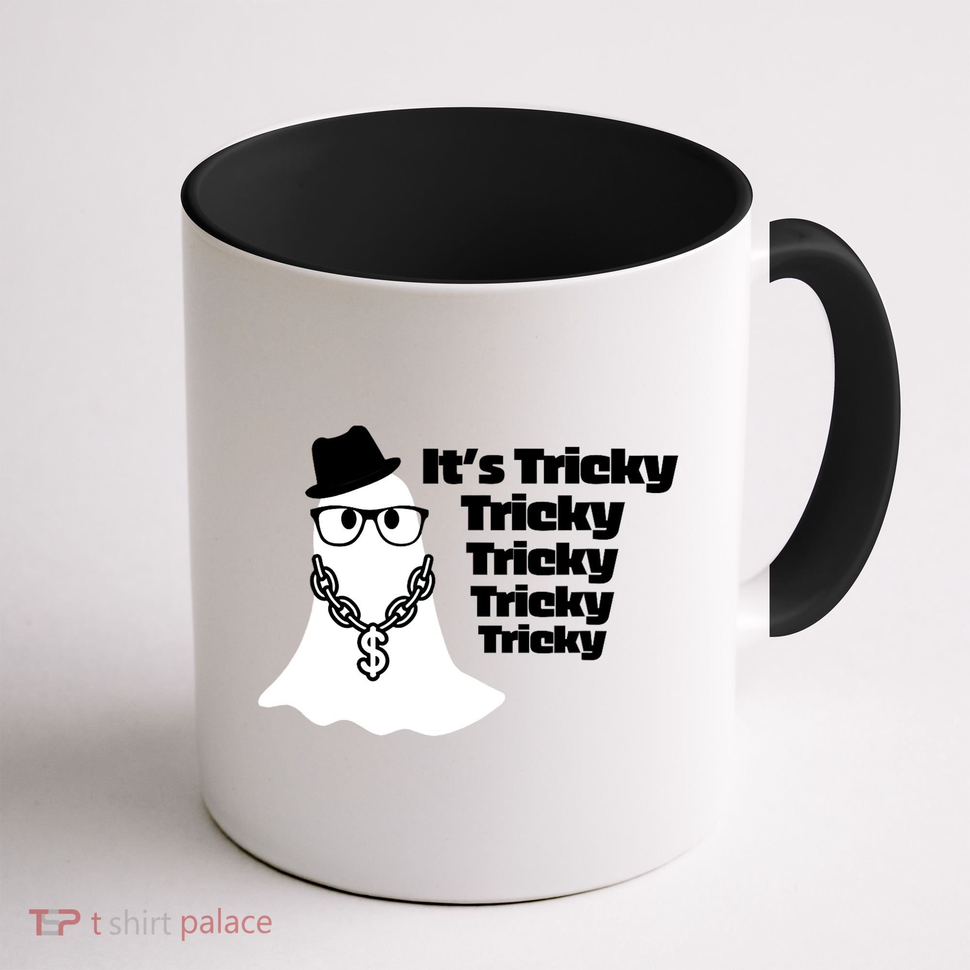 Its Tricky Tricky Tricky Ghost Boo Its Tricky Halloween Coffee Mug