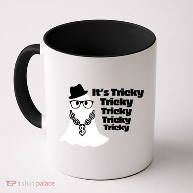 Its Tricky Tricky Tricky Ghost Boo Its Tricky Halloween Coffee Mug