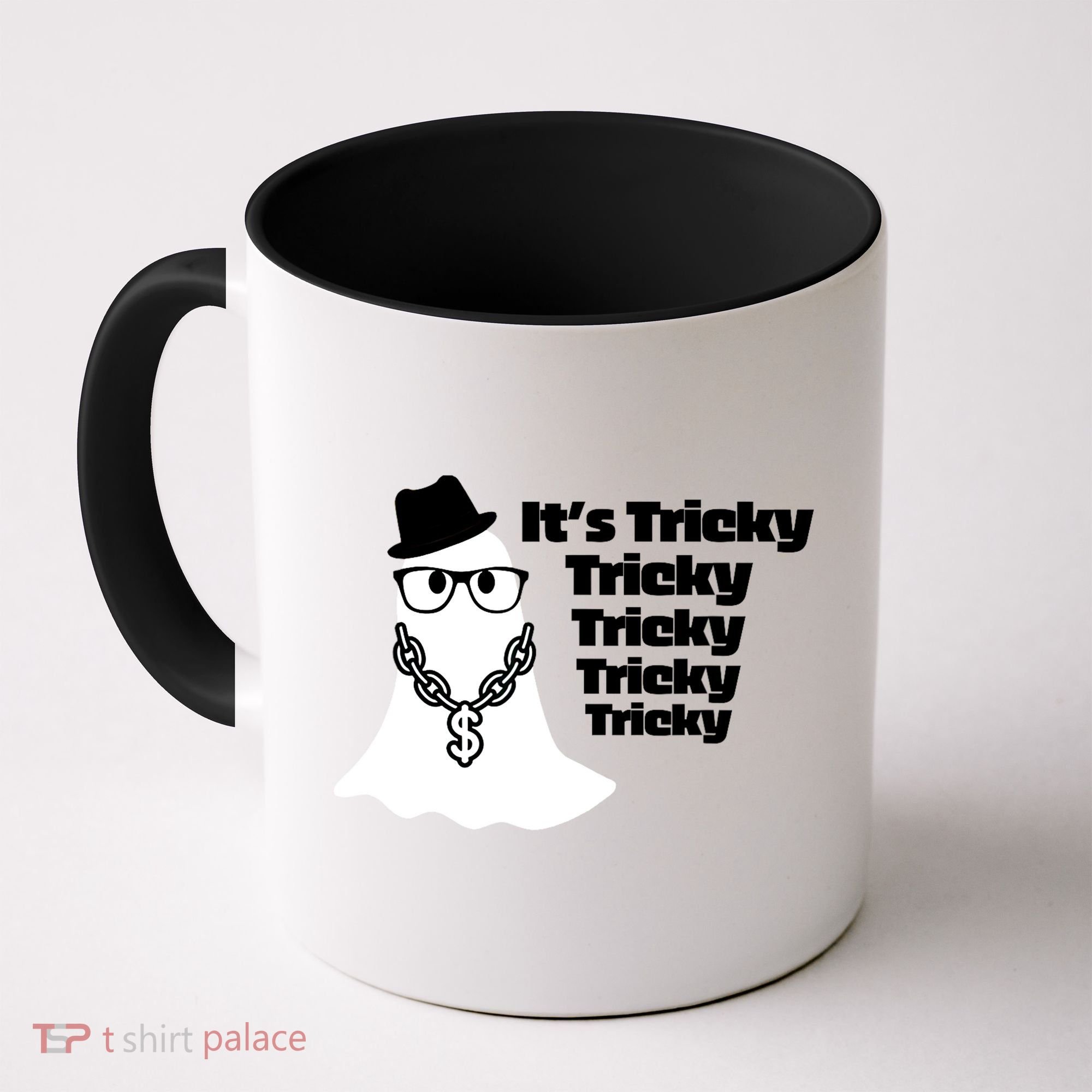 Its Tricky Tricky Tricky Ghost Boo Its Tricky Halloween Coffee Mug