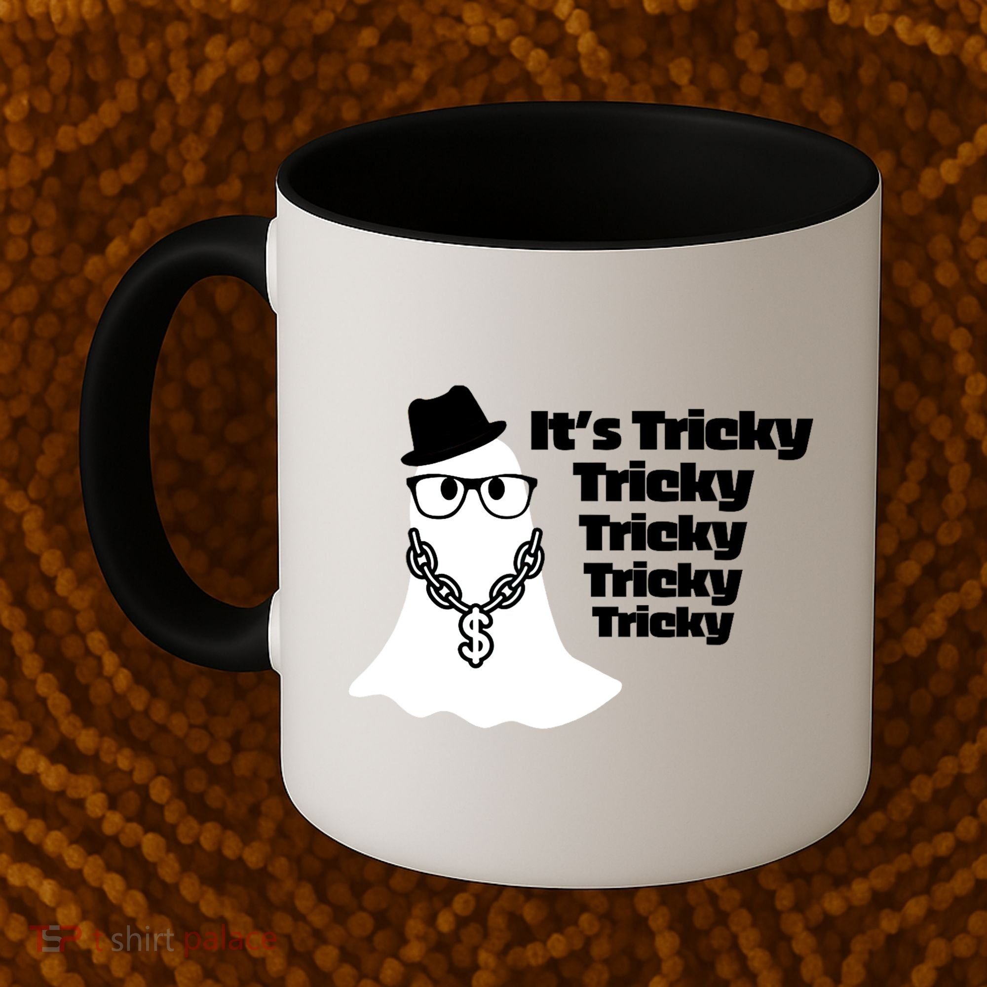 Its Tricky Tricky Tricky Ghost Boo Its Tricky Halloween Coffee Mug
