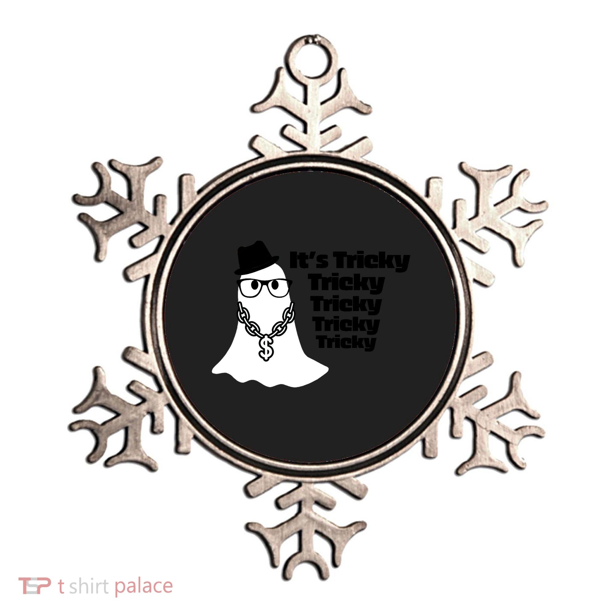 Its Tricky Tricky Tricky Ghost Boo Its Tricky Halloween Ornament