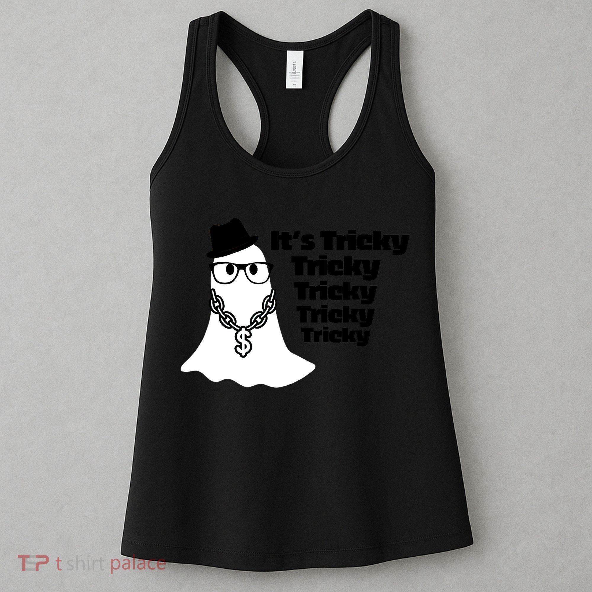 Its Tricky Tricky Tricky Ghost Boo Its Tricky Halloween Women's Tank Top