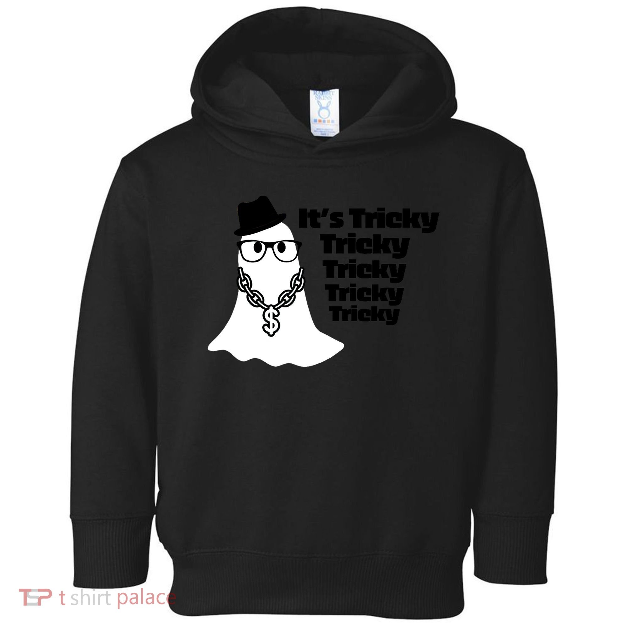 Its Tricky Tricky Tricky Ghost Boo Its Tricky Halloween Toddler Hoodie