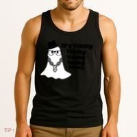 Its Tricky Tricky Tricky Ghost Boo Its Tricky Halloween Tank Top thumb 3