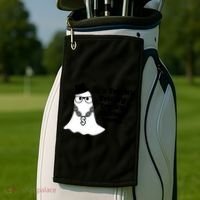 Its Tricky Tricky Tricky Ghost Boo Its Tricky Halloween Golf Towel thumb 2