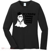 Its Tricky Tricky Tricky Ghost Boo Its Tricky Halloween Women's Long Sleeve Shirt thumb 0