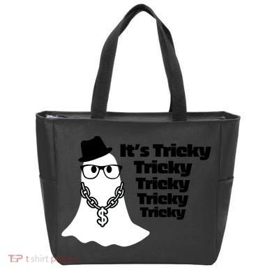 Its Tricky Tricky Tricky Ghost Boo Its Tricky Halloween Tote Bag