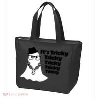 Its Tricky Tricky Tricky Ghost Boo Its Tricky Halloween Tote Bag thumb 3