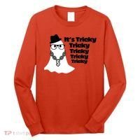 Its Tricky Tricky Tricky Ghost Boo Its Tricky Halloween Long Sleeve Shirt thumb 0