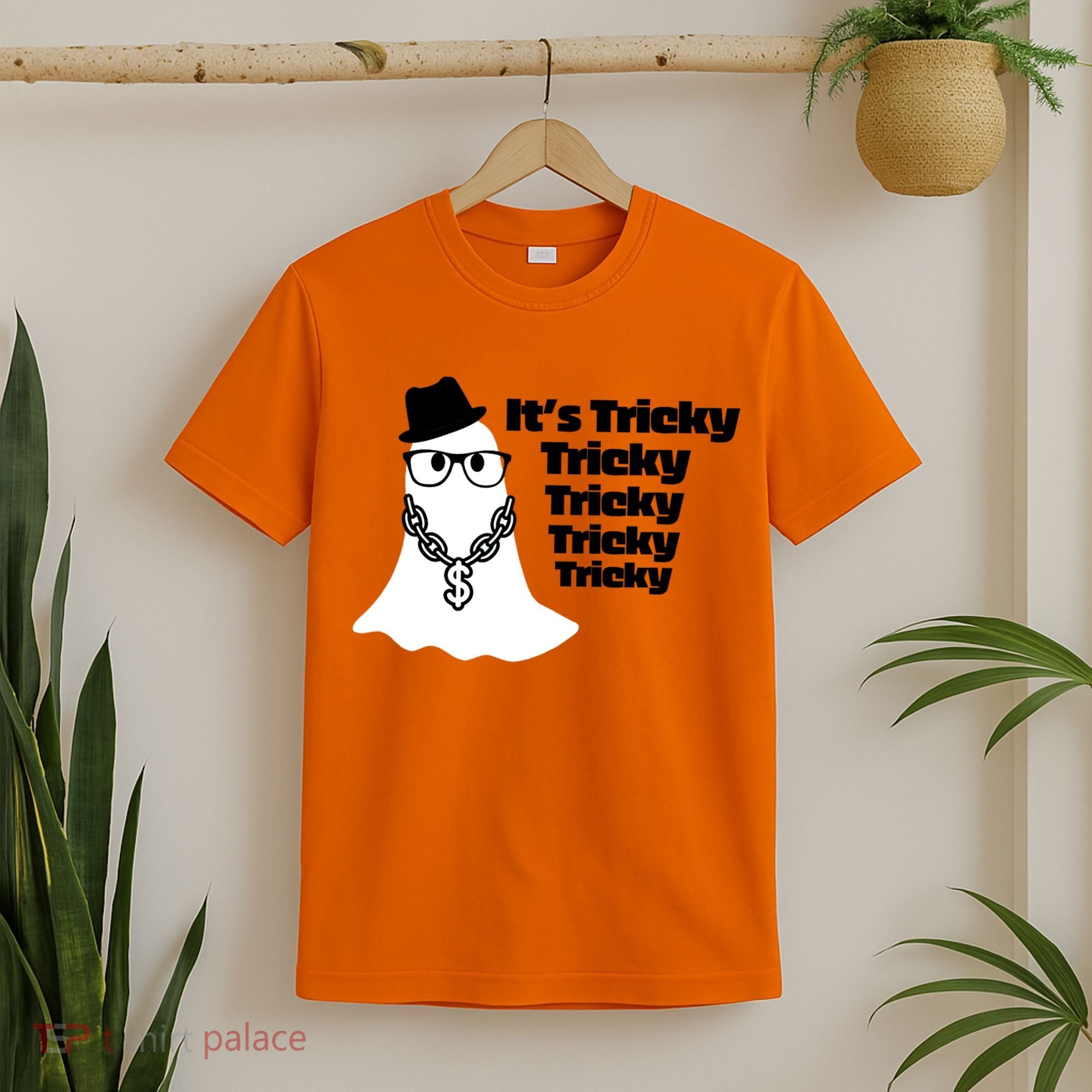 Its Tricky Tricky Tricky Ghost Boo Its Tricky Halloween T-Shirt