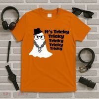 Its Tricky Tricky Tricky Ghost Boo Its Tricky Halloween T-Shirt thumb 5