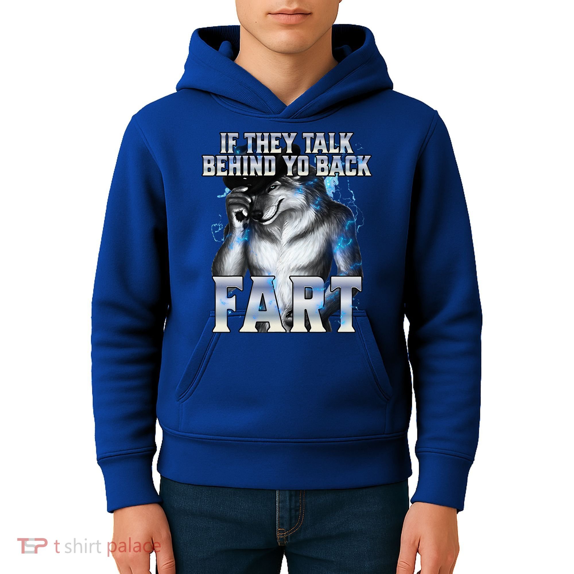 If They Talk Behind Your Back Fart Kids Hoodie
