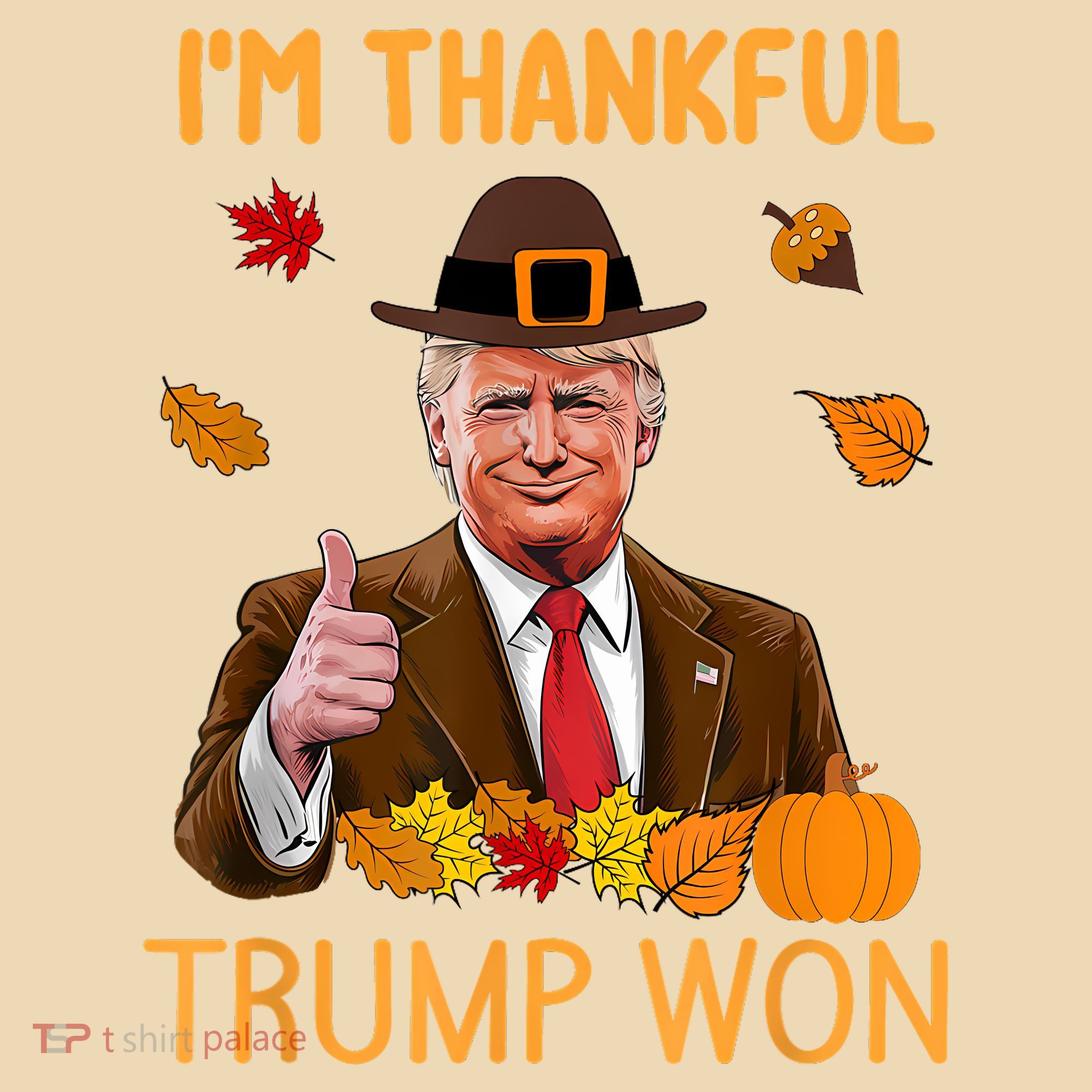 IM Thankful Trump Won Thanksgiving Turkey Fall Tote Bag