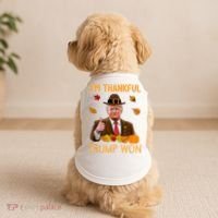 IM Thankful Trump Won Thanksgiving Turkey Fall Doggie Tank thumb 2