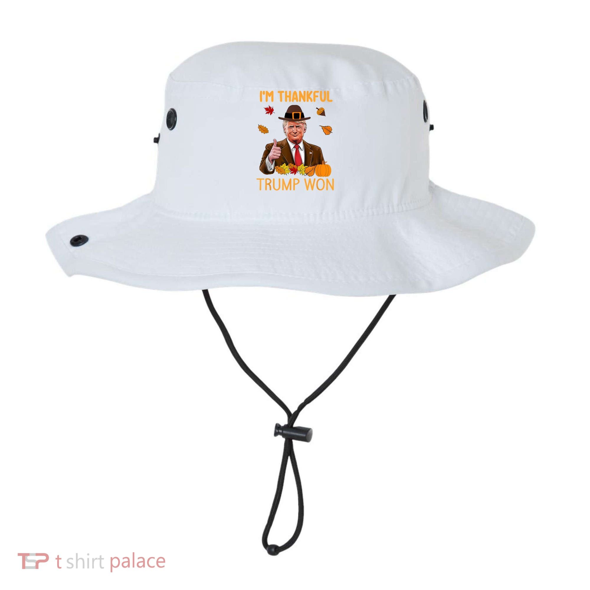 IM Thankful Trump Won Thanksgiving Turkey Fall Bucket Hat